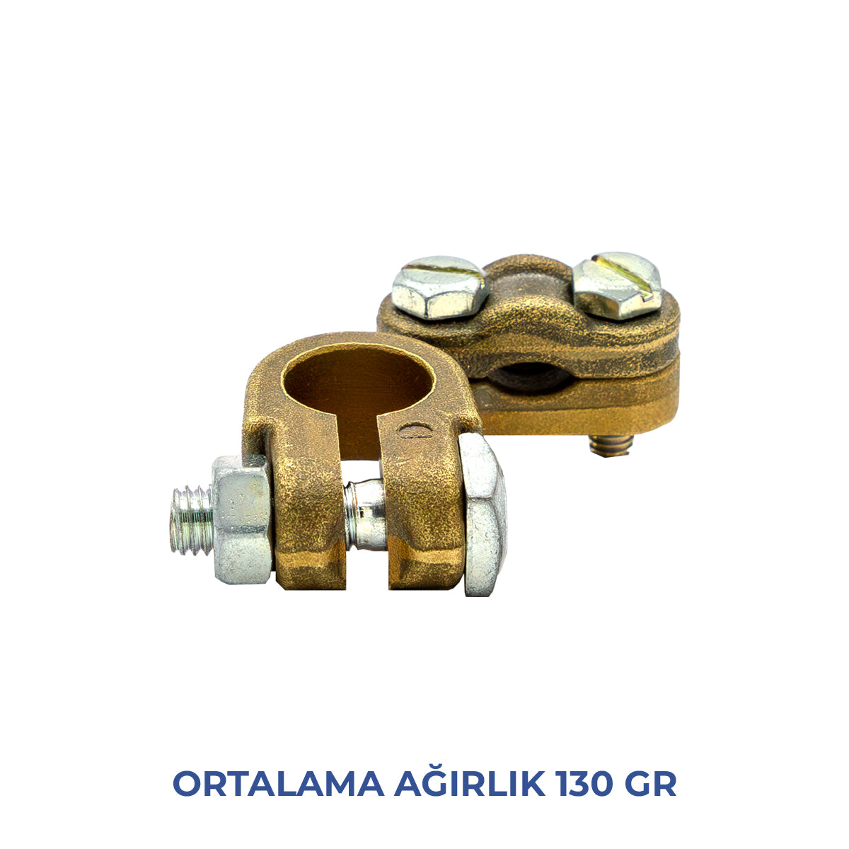 Akü Kutup Başı - Döküm Pirinç (+ / -) 2'li Paket