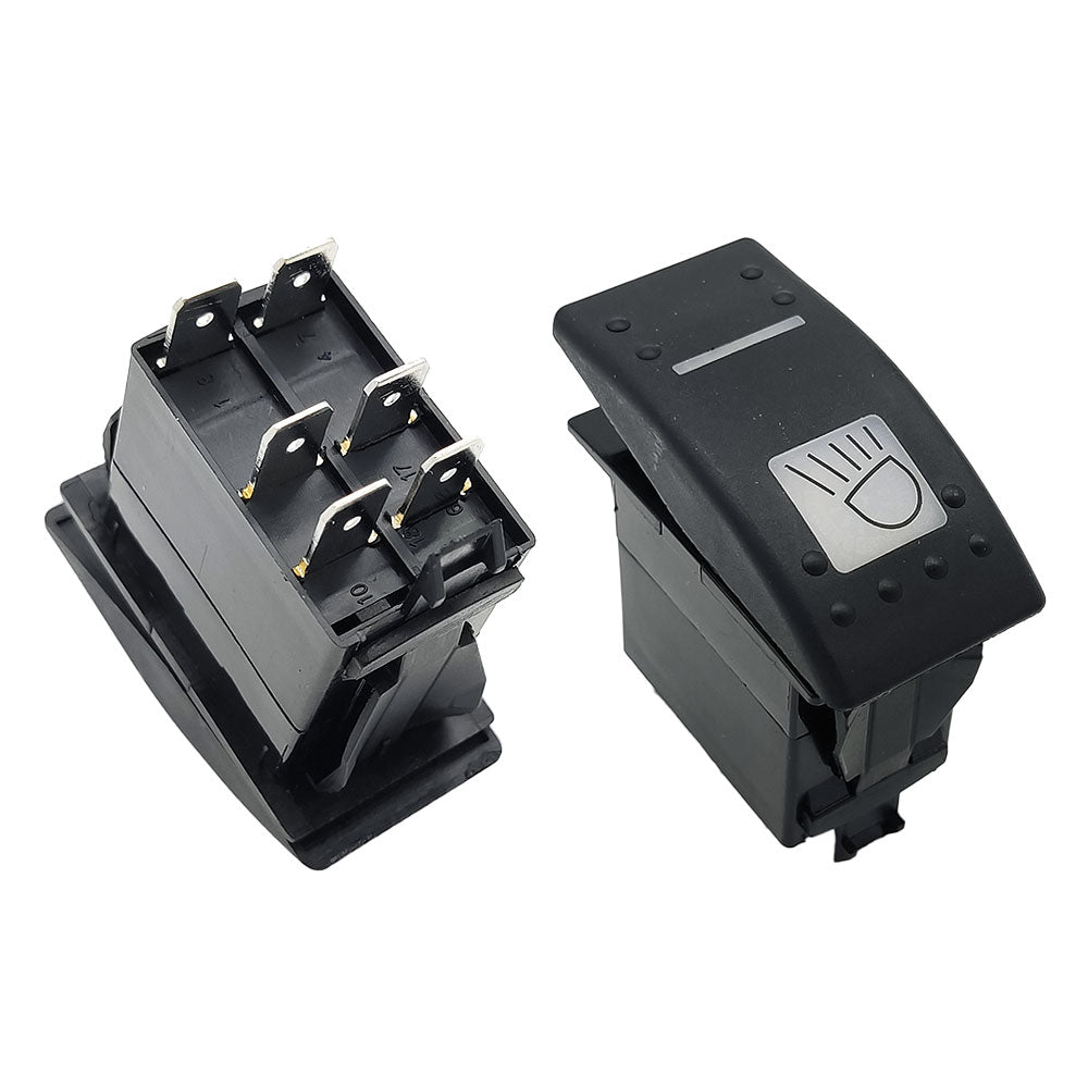 Su Geçirmez Universal DüğmeAnahtar 6Pin RockerSwitch IP66Buton ÇiftLed ...