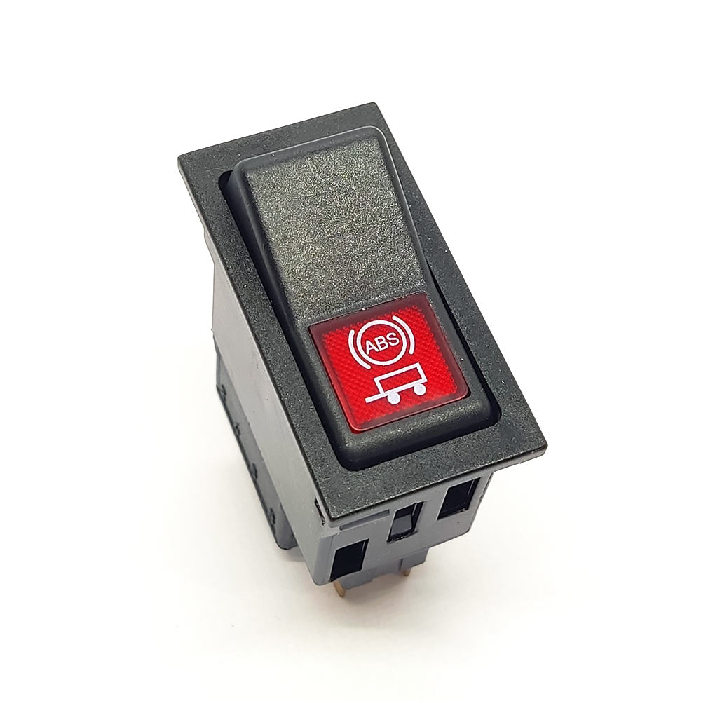 ASKAM Fargo Abs (Römork) Anahtar Düğme Rocker Switch 6 Pin (On-On) Ampullü 24V