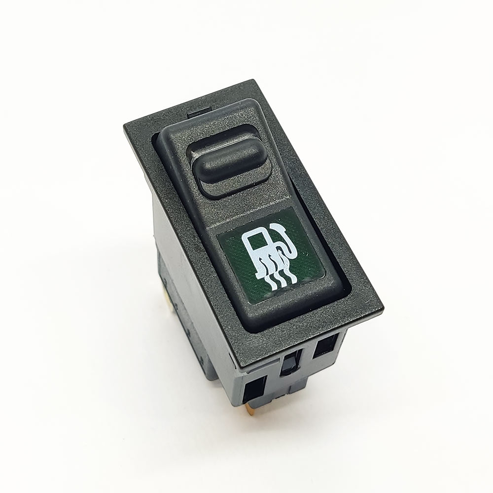 ASKAM Fargo Yakıt Isıtıcı Anahtar Düğme Rocker Switch 5 Pin (Off-Lock On) Ampullü 24V