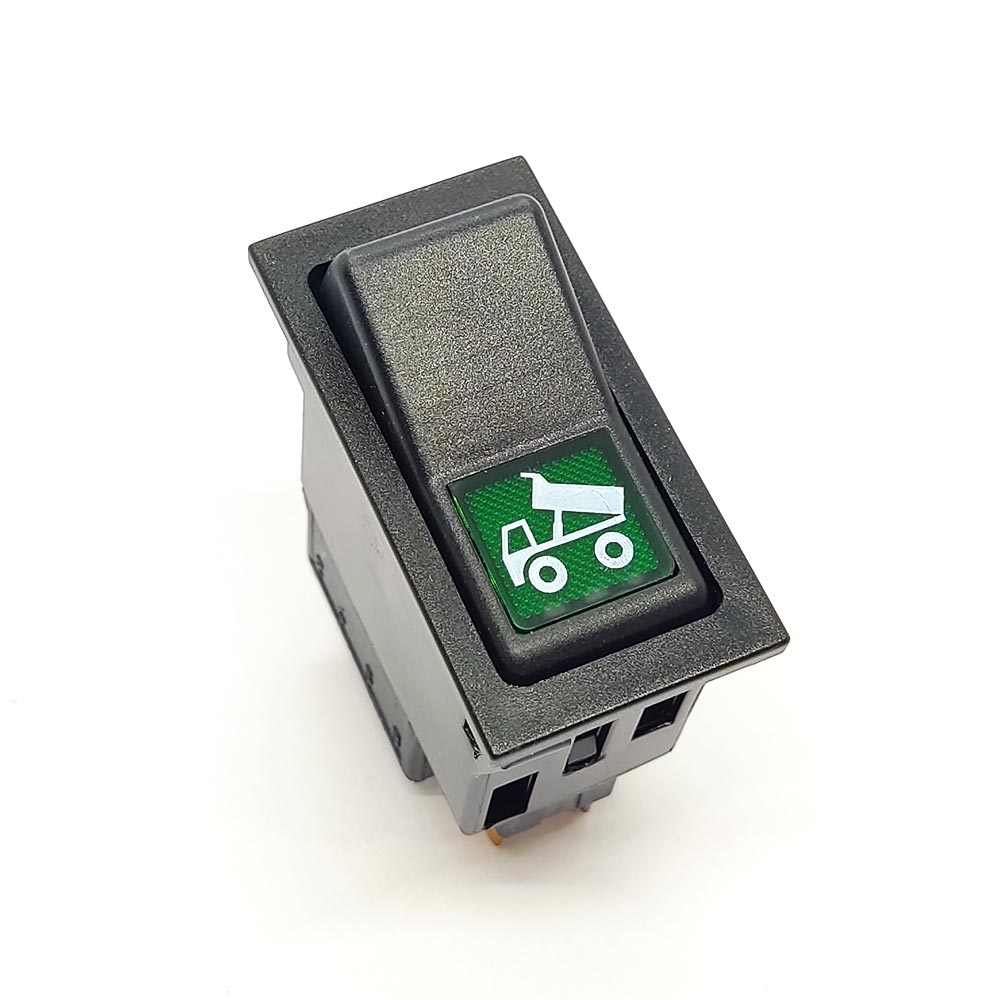 ASKAM Fargo Damper Durdurma Anahtar Düğme Rocker Switch 6 Pin (On-On) Ampullü 24V