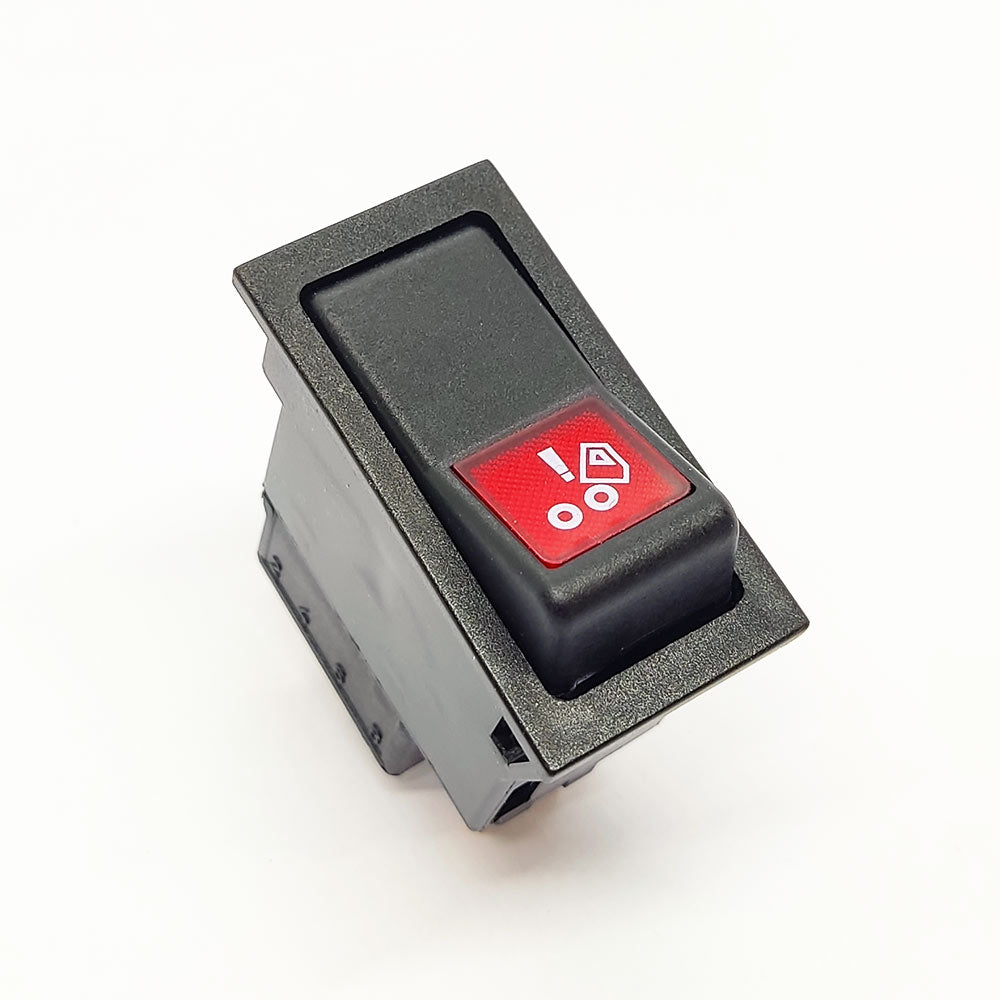ASKAM Fargo Kabin Devirme Anahtar Düğme Rocker Switch 6 Pin (On-M.On) Ampullü 24V