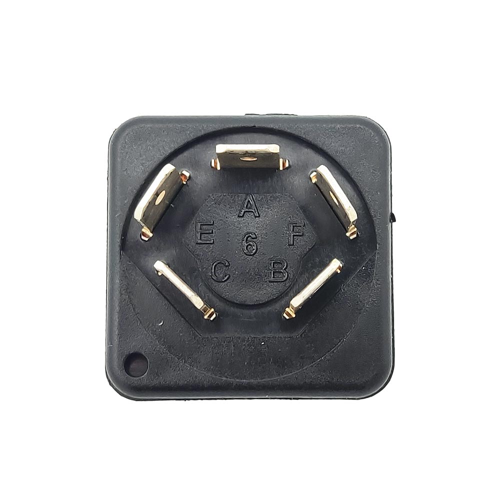 Çevirmeli Anahtar Rotary Switch 5 Pin Kırmızı Cam (On-Off-On / 1-0-2)