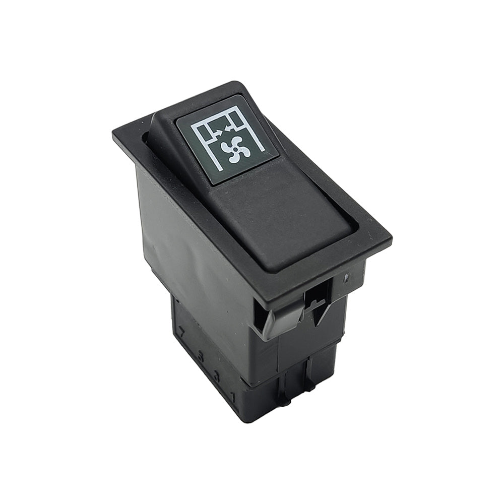 BMC Probus Otobüs Kalorifer Anahtar Düğme Rocker Switch 3 Pin (Off-On-On) Ampullü 24V