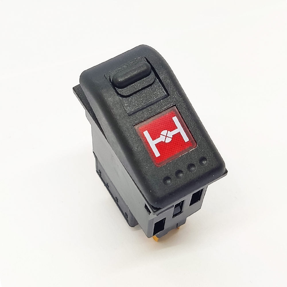 BMC Profesyonel Diferansiyel Kilitleme Anahtar Düğme Rocker Switch 2 Pin (Off-Lock On) Ampullü 24V