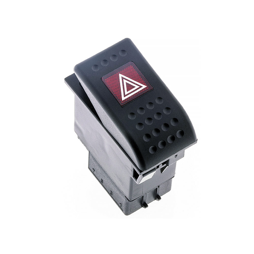 Universal Sinyal Flaşör Düğmesi Anahtarı 7 Pin Rocker Switch Buton